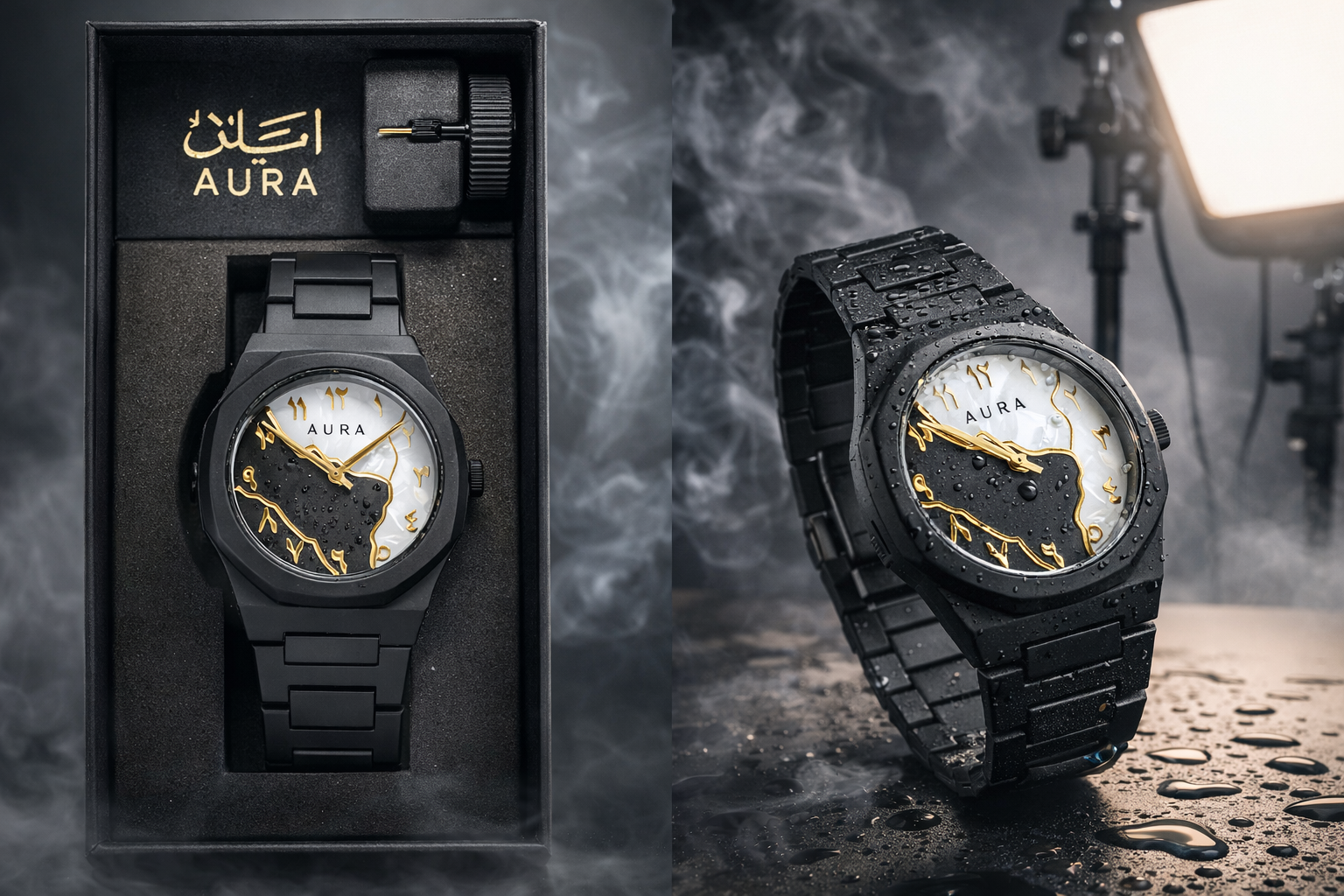 Arabic Aura Digital Watch - Islamic Watch for Men in Pakistan.