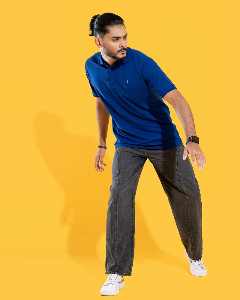 Classic Blue Polo,s Premium Cotton Polo Shirt for Men in Pakistan.