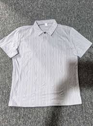 Men's Grey Quarter Zip Polo Shirt | Cotton Blend | Smart Casual.