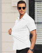Premium White Soft Polo T-Shirt for Men - Soft Cotton Stylish Comfort.